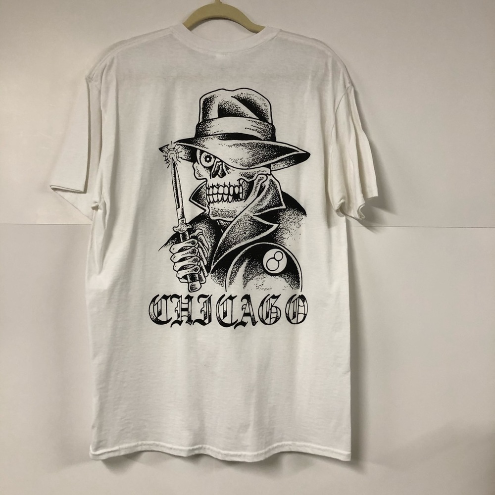 Hoodrich Chicago White Tee Size L Never Worn